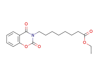8-(2,4-dicarbonyl-2H-benzo[e][1,3]oxazine-3(4H)-yl)octanoic acid ethyl ester