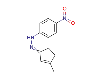 N-[3-Methyl-cyclopent-2-en-(Z)-ylidene]-N'-(4-nitro-phenyl)-hydrazine