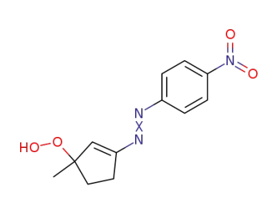1-Methyl-3-(4-nitro-phenylazo)-cyclopent-2-enyl-hydroperoxide