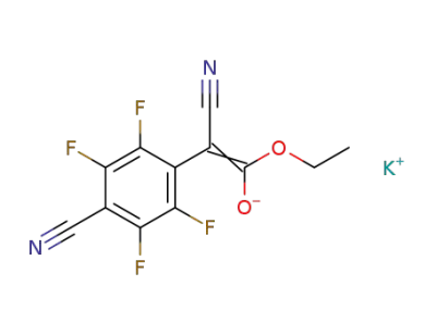 potassium 2-cyano-2-(4-cyano-2,3,5,6-tetrafluorophenyl)-1-ethoxyethen-1-olate