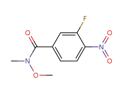N-[methyl]-N-[methoxy]3-fluoro-4-nitrobenzamide