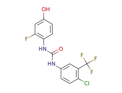 1-(4-chloro-3-(trifluoromethyl)phenyl)-3-(2-fluoro-4-hydroxyphenyl)urea
