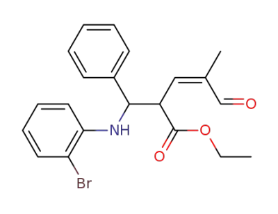 ethyl-(3Z)-2-[[(2-bromophenyl)amino](phenyl)methyl]-4-methyl-5-oxopent-3-enoate